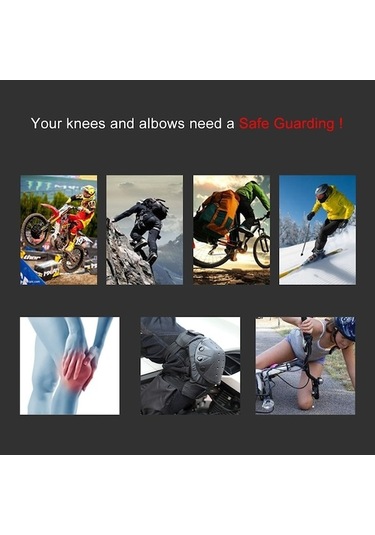 Novahub Yeşil Ve Muhafızları Dizlik Dirsek Bisiklet Bisiklet 4'lü Uy Yeşil