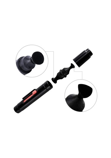 Dslr Lens Temizleme Bezi + Çift Karbon Kafa Temizleme Kalemi + Hava Üfleyici Kamera Lens Temizleme Kiti