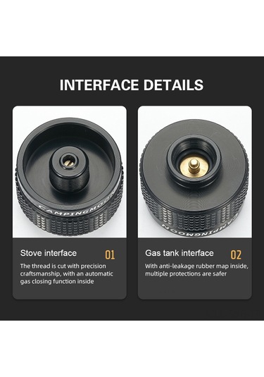 Symbee Kamp İçin Hafif Alüminyum Alloy Ocak Yüksekliği Artırıcı Adaptör, Dış Mekan Uyumlu, Güvenli Ve Sızıntısız Siyah