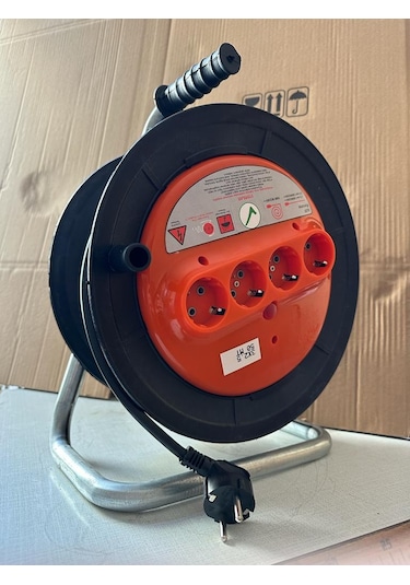 3G1.5 50 MT Makaralı Seyyar Uzatma Kablosu