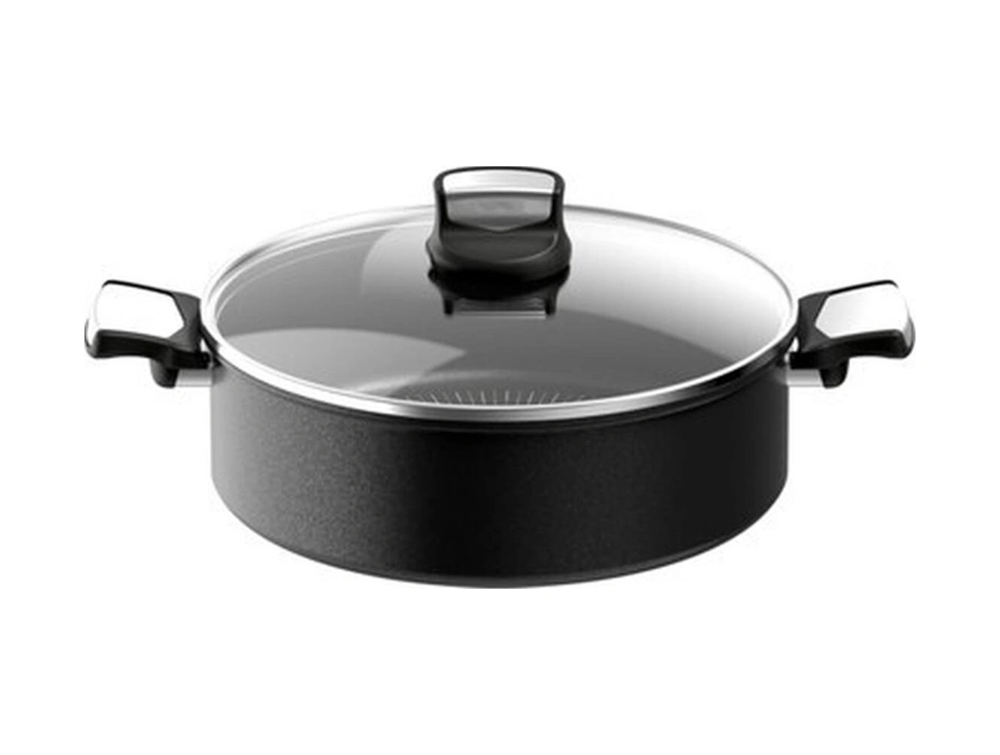Tefal Titanyum 6x Unlimitedone 28 Cm İndüksiyon Tabanlı Kısa Tencere - 2100119618 Bakır - Siyah