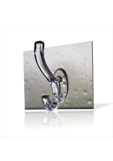 Büyük 35 Cm 5li Yapıştırma Ev Ofis Ibanyo Wc Tuvalet Askısı Askı Şeffaf