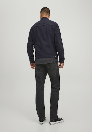 Jack & Jones Suni Deri Ceket 12147218 Jet Black Lacivert - Siyah