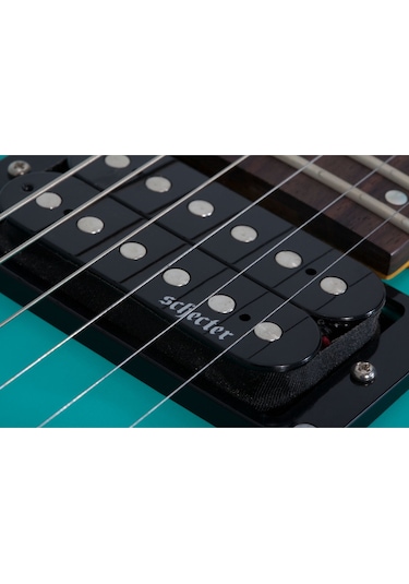 Schecter C-6 Deluxe Elektro Gitar Satin Aqua