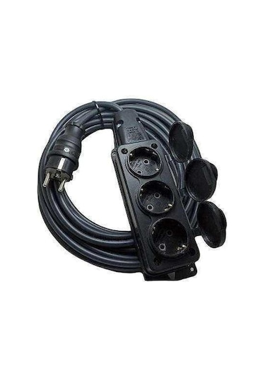 Bemis 3'lü Kauçuklu Priz 3x2.5 mm Uzatma 3 MT