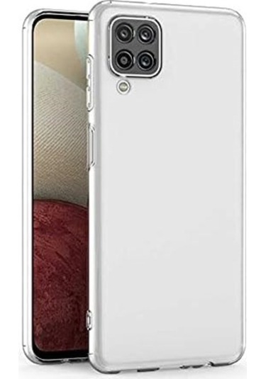 Logis Samsung Galaxy Uyumlu A22 Kılıf Süper Silikon Şeffaf Şeffaf