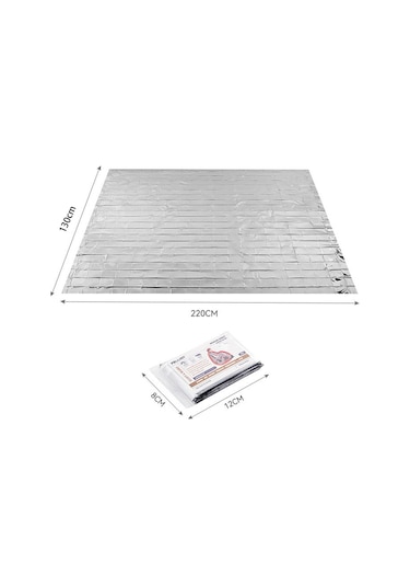 Homyl 6 Parça Hayatta Kalma Battaniyesi Kompakt Uzay 130x210cm Arjantin Gri