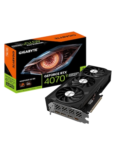 Gigabyte Geforce RTX 4070 Ti Super WindForce OC GV-N407TSWF3OC-16GD 16 GB GDDR6X 256 Bit Ekran Kartı