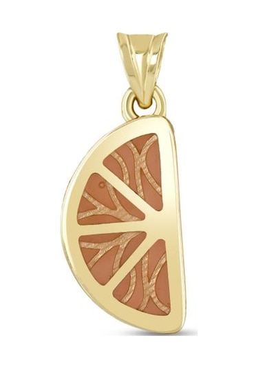 14 Ayar Orange Tasarım Altın Kolye Ucu Altın