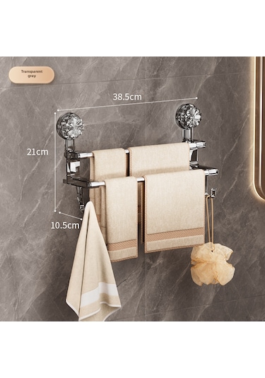 Geeroyoo Banyo İçin Gri Kısa Tip Çift Çubuklu Süspansiyonlu Havlu Rafı, Islak-kuru Havlu Depolama Ve Örgücülük, Pratik Örgütleme Çözümü Diğer