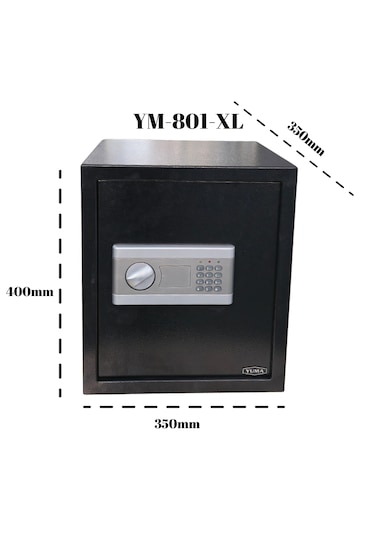 Yuma Ym-801-xl Elektronik Şifreli Ve Anahtarlı Çelik Kasa