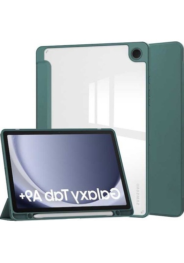 Didadodo Samsung Galaxy Tab A9/a9 Plus İçin 3d Şeffaf Kılıf - Kalem Yuvası Ve Otomatik Açma/kapama