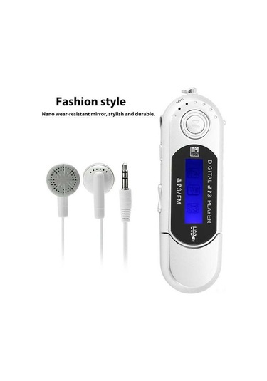 Mufunye Gümüş Usb Dijital Müzik Çaları - Taşınabilir Kablosuz Cihaz, Kartlı Versiyon Ve Kulaklık Kablosu Dahil