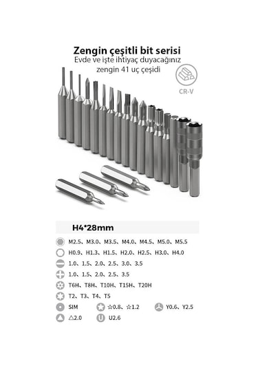Kingsdun 48 Parçali Tasinabilir Mini Tornavida Seti Ks-840059