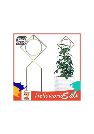 Ulzyvf Lebihmurah 4983 Helloworld Asma Bitki Tutucu Yaratıcı Asma Destek, Dıy Saksı Kafes Çiçekler
