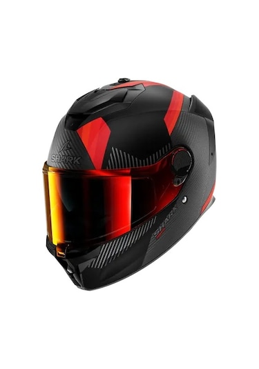 Shark Spartan Gt Pro Carbon Dokhta Doa Kapalı Kask Kırmızı - Beyaz