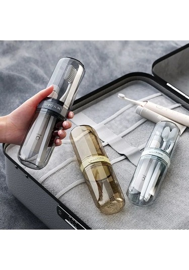 Besthome1 Diş Fırçası Ve Macun Kutu, Gri, 1 Adet Gri