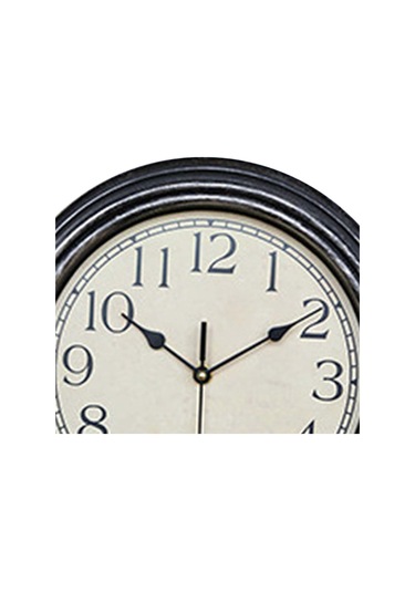 Homyl Antika Tarzı Yuvarlak Duvar Saati Banyo Yurt Dekorları 12 Antika Sarısı