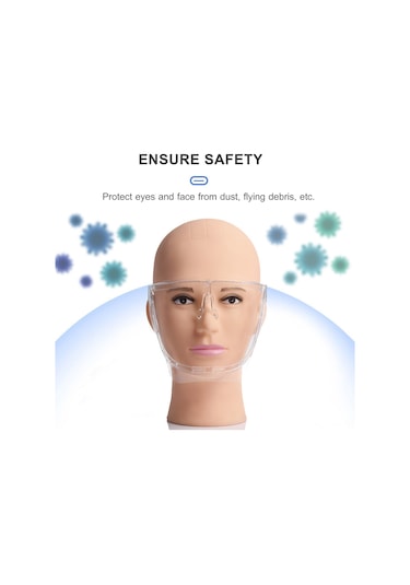 Mufunye Dayanıklı Pc Malzemeden Üretilmiş Koruyucu Yüz Siperi, Görüşü Engellemeden Mükemmel Koruma Sağlar