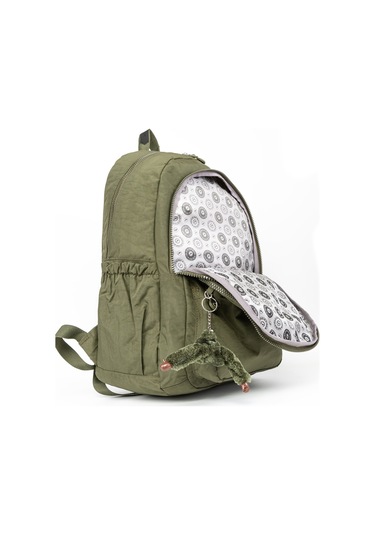 Çok Gözlü Maymun Figürlü Kırınkıl Sırt Çantası Haki-691 Haki
