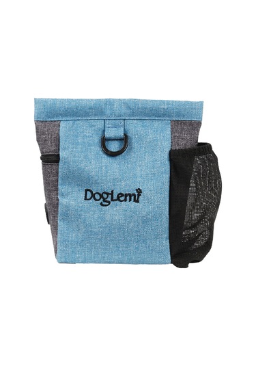 Geeksen Köpek Eğitimi Bel Çantası Nilon Materyal, Besin Taşıma,户外活动 İçin Geniş Kapasite, Mavi Pd30022