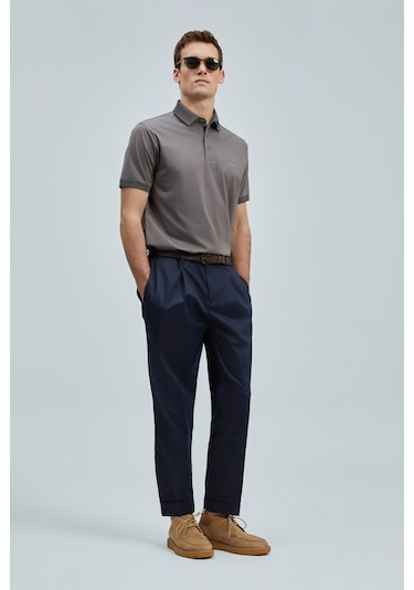 Lufian Luna Smart Erkek Polo Tişört Vizon Vizon 111040228100430 Vizon