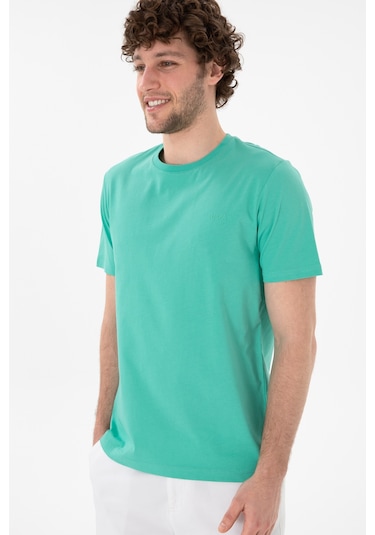 U.S. Polo Assn. Erkek Regular Fit Bisiklet Yaka Mint Basic Tişört 50305928-VR090 U.S. Polo Assn. Erkek Regular Fit Bisiklet Yaka Mint Basic Tişört 50305928-VR090