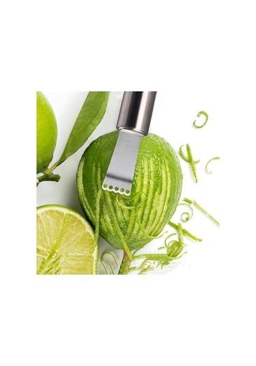 Dancemonkey Mutfak Paslanmaz Çelik Portakal Limon Meyve Soyucu Bıçağı, Küçük Ve Pratik Gümüş