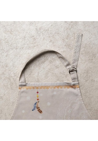 Fastbuy Kadınlar İçin Uzun Bağlı Ayarlanabilir Boyunlu Pamuklu Mutfak Önlüğü 3 - Ibiza - Bej, Diğer Diğer