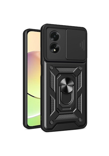 Adige Oppo A60 Kılıf Yüzüklü Sürgülü Kamera Korumalı Pars