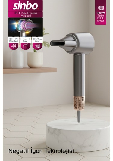 Sinbo Shd-1737 Bldc Saç Kurutma Makinesi-koyu Gri