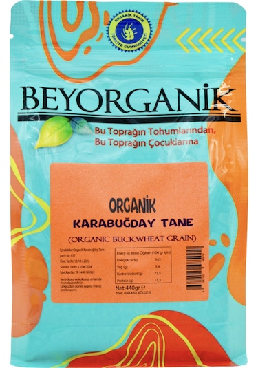 Beyorganik Karabuğday Tane 440  G