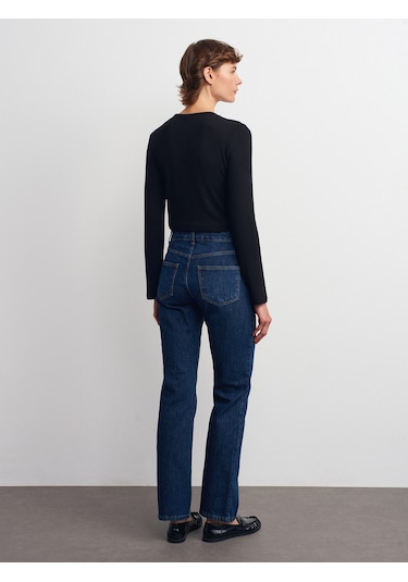 Dilvin 72049 Comfort Likra Stright Pantolon-lacivert Lacivert