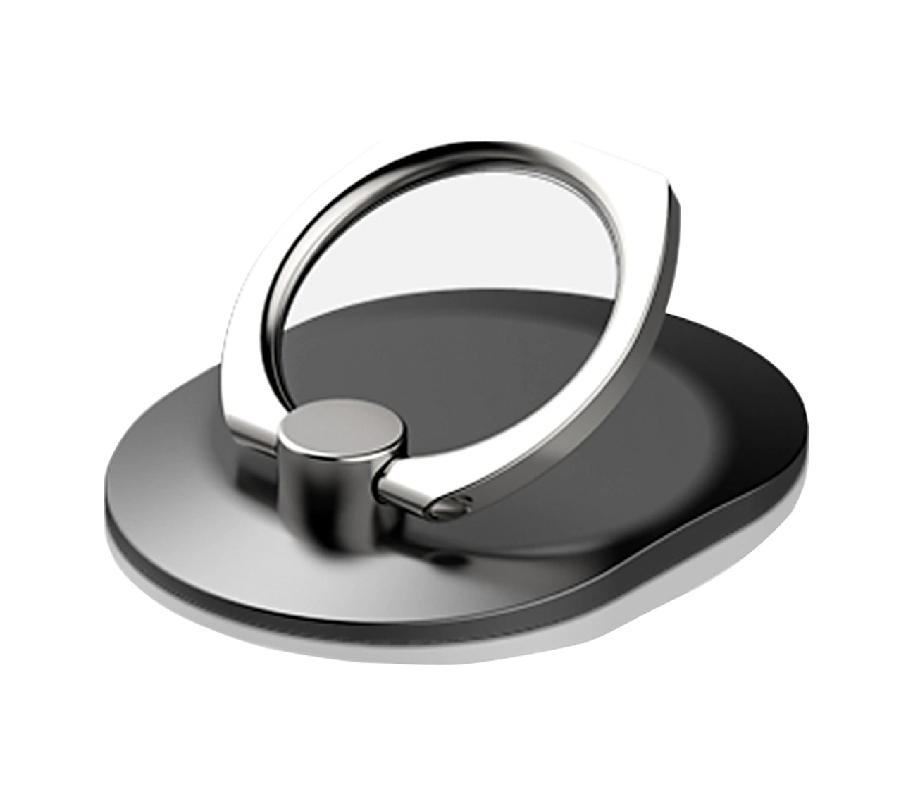 Moveevo Üniversal Akıllı Telefon Desteği: 360 Döner 180 Çevirilebilir, İnce, Yeniden Kullanılabilir, Siyah Işıltılı Parmak Tutucu