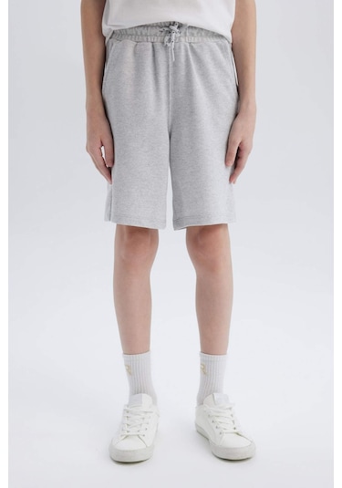 DeFacto Erkek Çocuk Esnek Belli Cepli Pike Şort B5866A825SMGR400