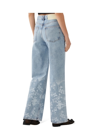 Holzweiler Çiçek Desenli Denim Pantolon Mavi