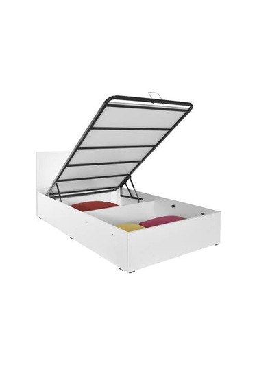 Tek Kişilik Bazalı Karyola-lake Beyaz 127x90x207 Cm Gxyxd