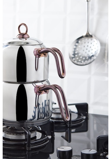 Karaca  Urban İndüksiyon Tabanlı Midi Çaydanlık Takımı Rosegold