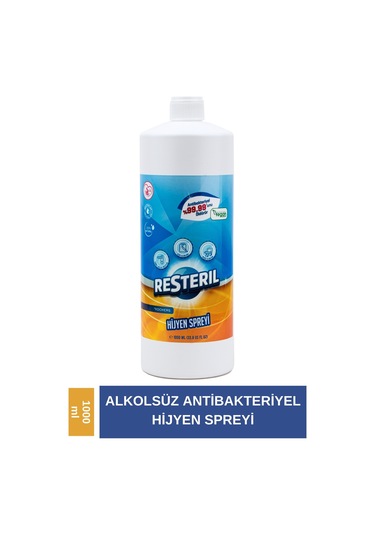 Resteril Antibakteriyel Doğal Dezenfektan Su Bazlı Hijyen Spreyi 1 L