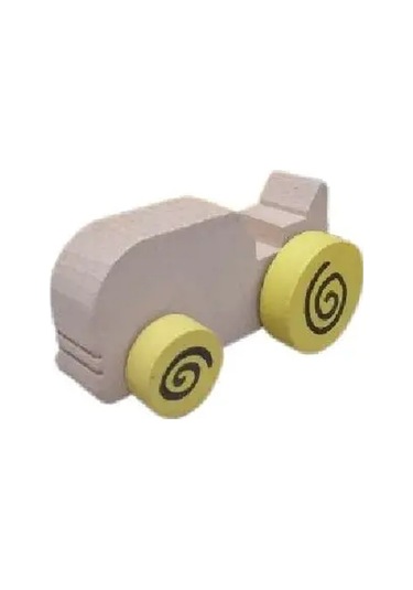 Mr. Quokka Ahşap Traktör - Sarı