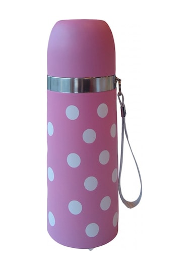 Sema Baby Puantiyeli Bebek Termosu 350  ML - Pembe