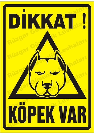 Dikkat Köpek Var Uyarı Levhası (300725844)