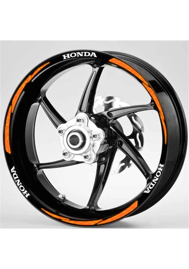 Yeni Özel Motosiklet Jant Şeridi Honda Turuncu Sağ-sol/ön-arka