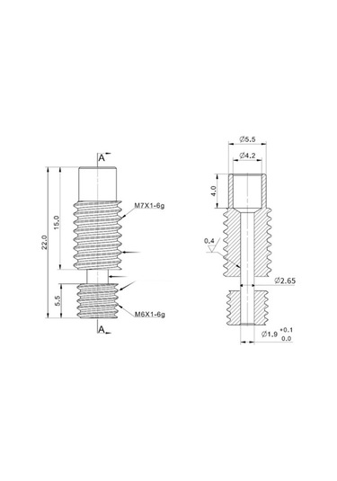 Trendooze Homyl Isı Sıcak Uçlu Metal Namlu İplik Boğaz Tüpü Kırmızı Renk