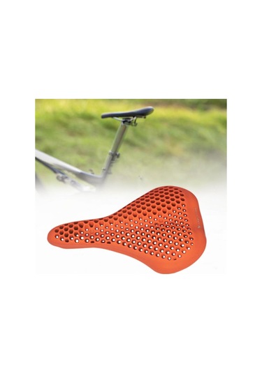 Suntek Erkekler Kadınlar Için Tam Silikon Bisiklet Turuncu Bisiklet Koltuk Kılıfı Turuncu