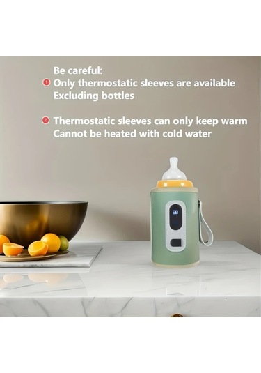 Willowhaven Gkkown Akıllı Usb Şişe Isıtıcı Gerçek Zamanlı Sıcaklık Göstergeli Taşınabilir Blue