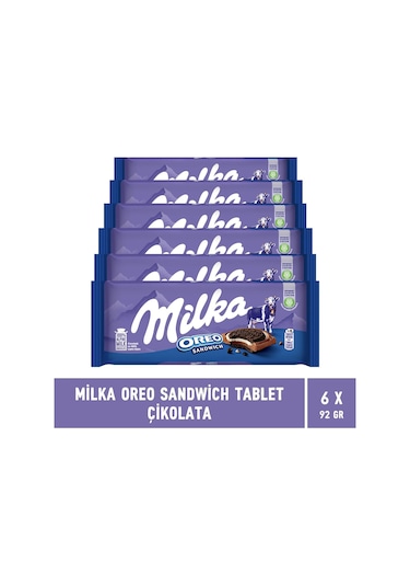 Milka Oreo Sandwich Tablet Çikolata 6 x 92 G