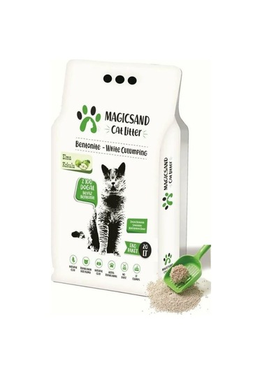 Magicsand Cat Litter Elma Kokulu İnce Bentonit Kedi Kumu 20 L