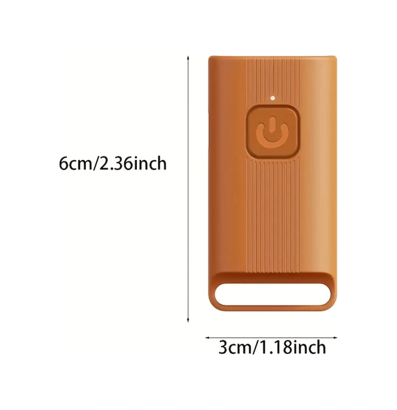 Willowhaven Mini Ultrasonic Köpek Kovucu - Şarj Edilebilir Ses Teknolojisi, 5 Metre Menzil, Usb Şarj, Portatif İçin/dışında Kullanım, Turuncu