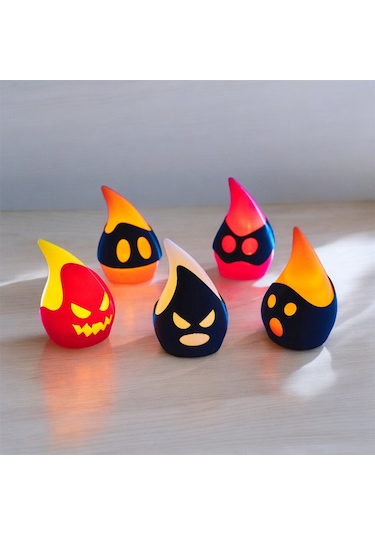 Cadılar Bayramı Sevimli Alevler Halloween 1 Adet